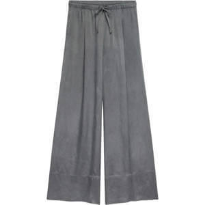 Mint Velvet Grey Drawstring Wide Trousers